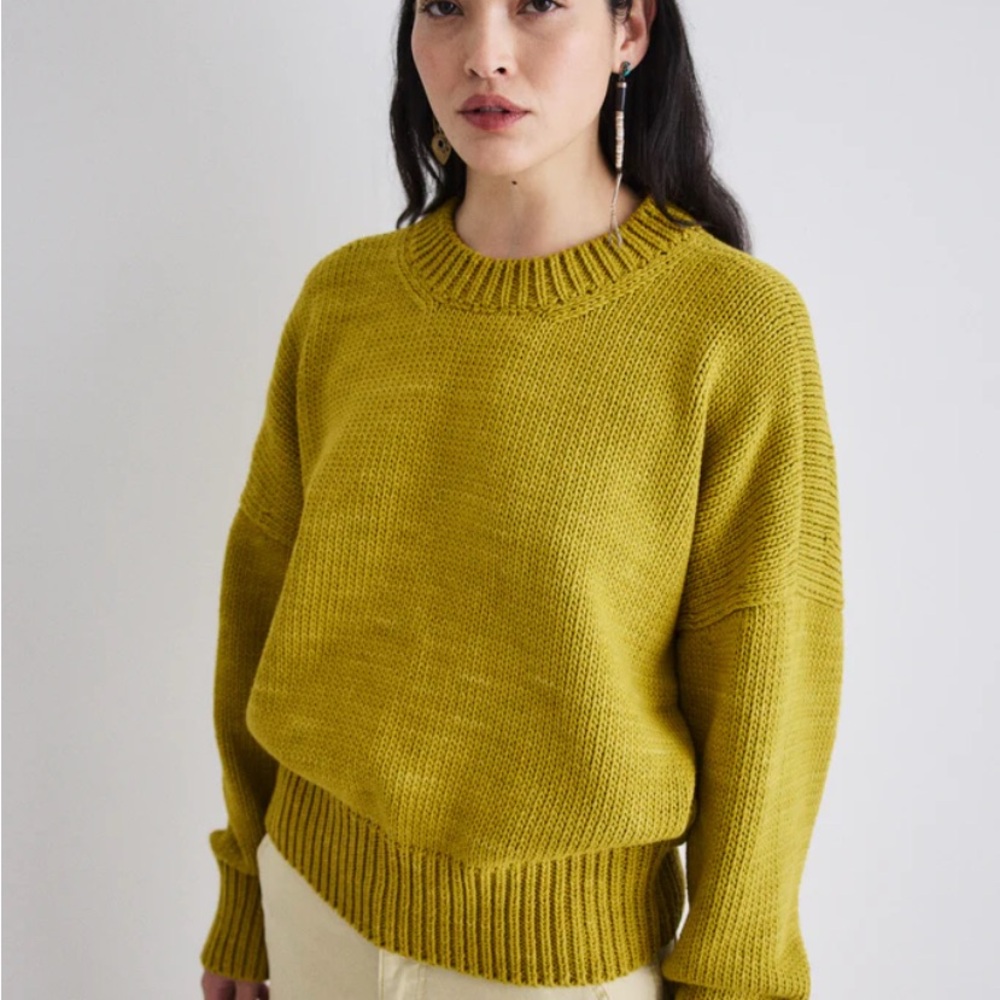 Misha and Puff Deck Sweater- Pistachio